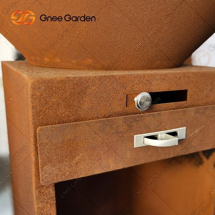 2023 New BBQ Corten Steel Barbecue Grill Fire Table Barbeque Outdoor