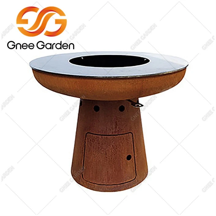 corten Outdoor Charcoal BBQ Grills（1）