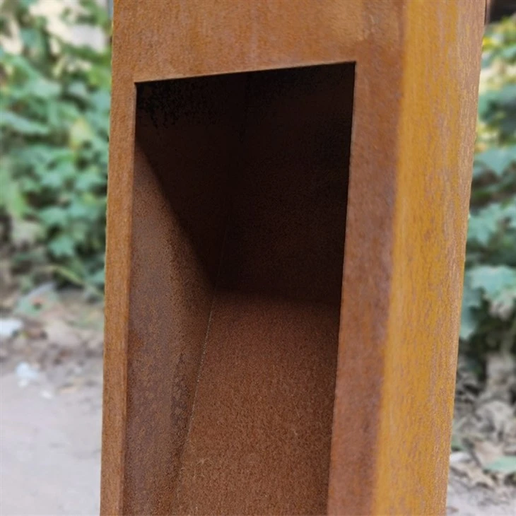 Corten Steel Bollard Lighting Street Lamp