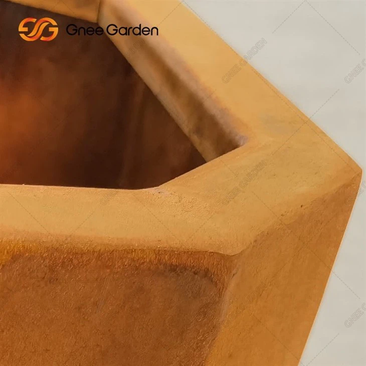 Garden Outdoor Corten Steel Planters Large Flower Pot