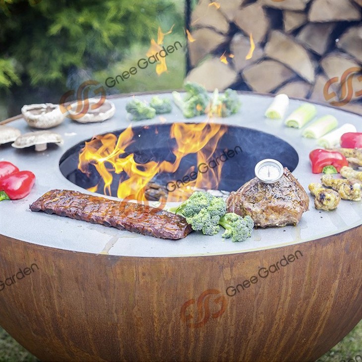 Wooden BBQ Grill For Cooking Outside Kitchen Services Supplier
